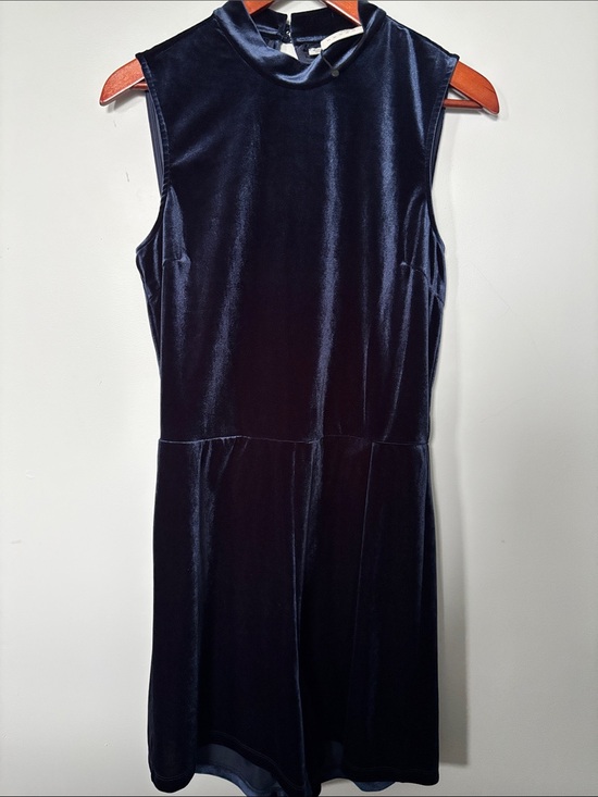 Vero Moda Pants - Vero Moda Sleeveless Velvet Jumpsuit in Navy